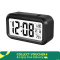 LED Display Time Alarm Clock Night Lights Thermoeter Lamp Snooze Rectangle Function Desk Clocks(Multicolor).