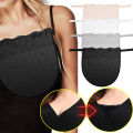 Women's Lace Cleavage Cover Up Mock Camisole Bra Underwears Strapless Wrapped Chest Invisible Clip-On Adjustable.