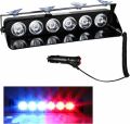 6 LED Police Emergency Flashing Light/Flasher Strobe/Warning Light Universal for Car/Jeep/Trucks Etc. 1Pcs(Red/Blue). 