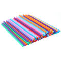 100Pcs Disposable Colorful Plastic Straws Summer Drink Straight Bend Straws Bar Household Drink Tools. 