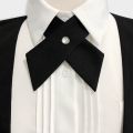 Crisscross bow tie fashionsolid color detachable collar jk Apparel Accessories. 