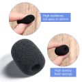 100 Pieces Mini Foam Microphone Windscreen Mic Cover Foam Protection for Small Lapel and Headset Microphones. 