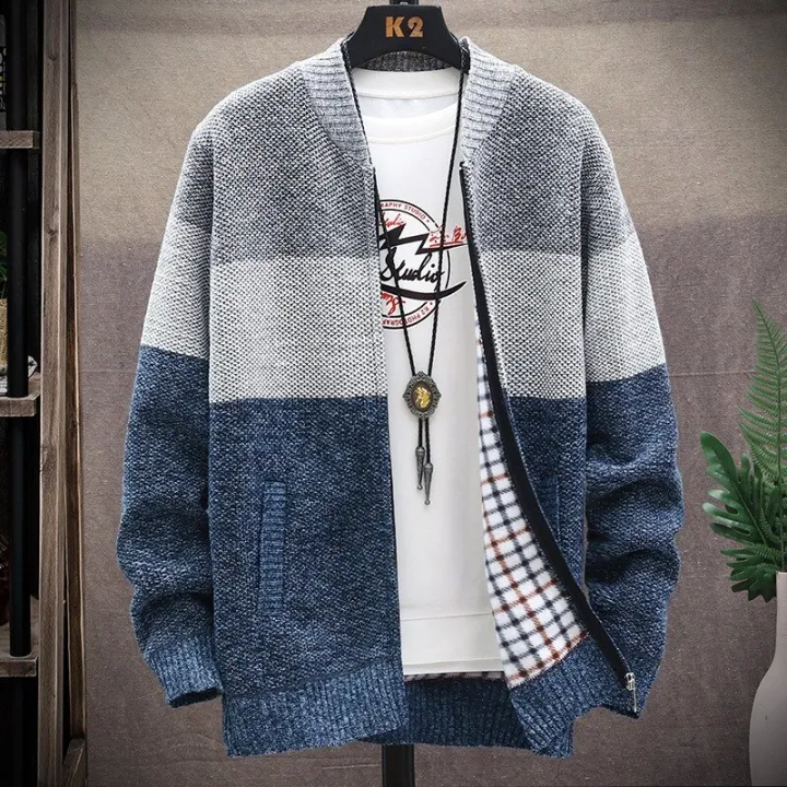 %E3%80%90Alien%20Alien%E3%80%91%20Autumn%20and%20Winter%20Korean%20Style%20Men%20Patchwork%20Cardigan%20Sweaters%20Men's%20Casual%20O-neck%20Sweater%20Coat%20Zipper%20Knitted%20Jacket%20Male%208803%20-%20Image%204