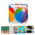 Bulletin Board Border 68.9 Feet Beach Ball Border Trim Borders for School Classroom Home Chalkboard Decoration Easy Install Easy to Use. 