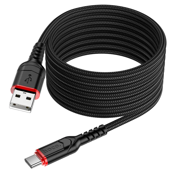 Hoco%20X59%20Victory%20Anti-Bending%20USB%20Type%20C%20Fast%20Charging%20Data%20Cable%203A%202%20Meter%20-%20Image%202