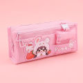 Korean version of high aesthetic case, cute cartoon stationery bag girls, large capacity, stain resistant pencil case for boys, primary and secondary school students. 