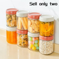 Oats Containers with Lids Leak Proof Storage Containers Glass Jars with Airtight Lids 2PCS. 