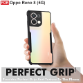 For Oppo Reno 8 5G Protective Black Border Crystal Clear Xundd Mobile Back Case Cover.