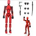 Action Figure Joint Man Dummy 13 Flexible Multi-Jointed Robot Action Figure for Home Decor Art Model with Movable Joints Lego Toy for Children birthday gift Creative puzzle for kids super hero spiderman ironman superman batman play DIY Toy For Kid.