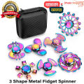 3 Shape Metal Fidget Spinner Toy Random model/color-Fidget Spinners & Cubes-Nr mart. 