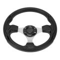 Racing Steering Wheel, Reasonable Size Comfortable Touch 13in 330mm Exquisite Appearance Steering Wheel Easy Clean with Wrench for Vehicle. 