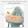 Baby High Chair Baby Plastic Dining Table High Chair Baby Feeding Chair With Wheel. 
