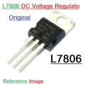 2Pcs- A CLASS LM7806 Voltage Regulator IC L7806CV LM7806 IC 6V 1.5A  3 Pin TO-220 Fixed 6V 7806 Voltage Regulator IC LM7806 Transistor IC . 