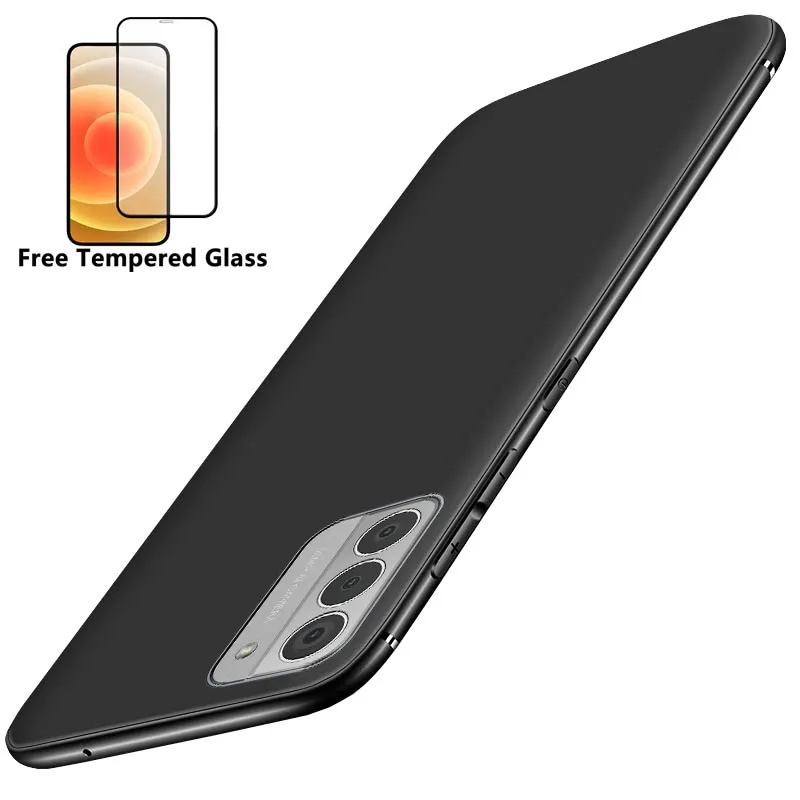 KJYF Custodia E Pellicola In Vetro Temperato Per Nokia G42 – Cover In Silicone Trasparente Anti Shock (Fiore Rosa)