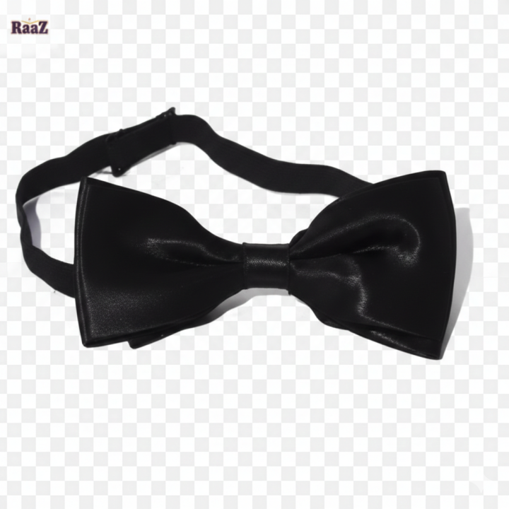 New Classic Silky Black Bow Tie for Men