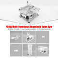 KOGEEK 150W Multi-Functional Table Saw Mini Desktop Saw Cutter Electric Cutting Machine with Saw Blade Adjustable-Speed Angle Adjustment 40MM Cutting Depth for Wood Plastic Acrylic Cutting.