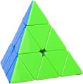 TOYESS 3x3 Pyraminx Carbon Fibre Magic Cube, 3x3x3 Pyramid Triangle Puzzle Cube Brain Teasers Toys for Kids & Adults.