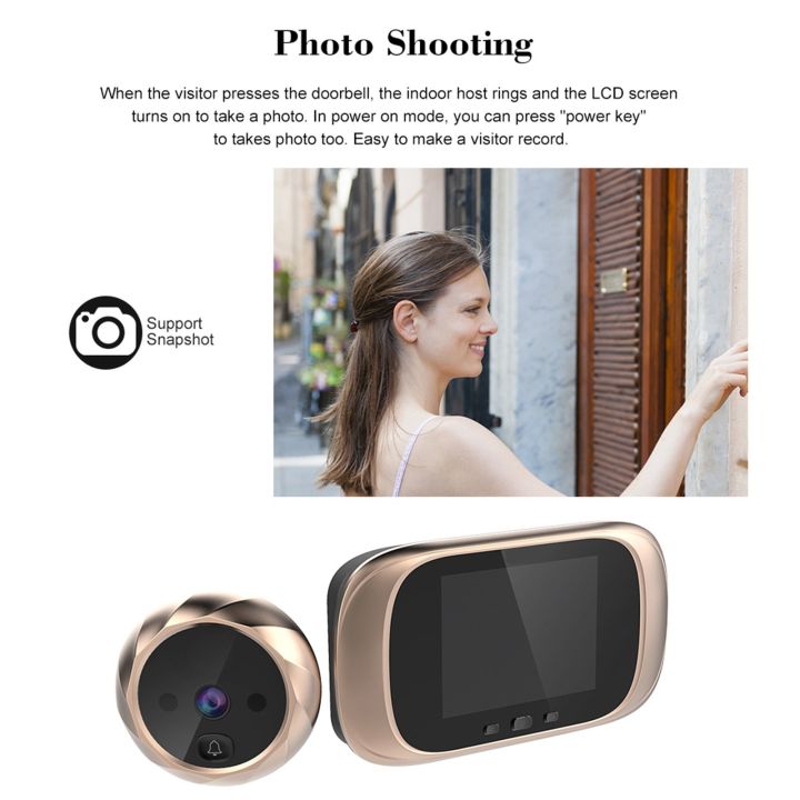 2.8%20inch%20LCD%20Screen%20Digital%20Door%20Viewer%20Peephole%20Door%20Camera%20Doorbell%20-%20gold%20-%20Image%205
