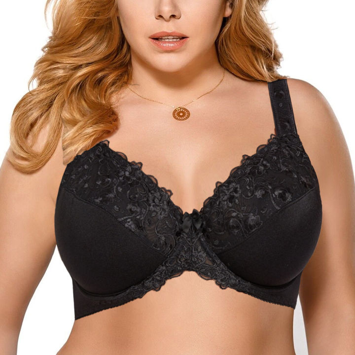 Women's%20Lace%20Bra%20Minimizer%20Bras%20For%20Women%20Full%20Cup%20Non-Padded%20Underwire%20Floral%20Embroidery%20for%20Female%20Plus%20Size%20Bra%20C%20D%20E%20F%20G%20H%20-%20Image%203
