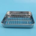 2X 9 Inch Toaster Oven Tray and Rack Set, Small Stainless Steel Baking Pan with Cooling Rack,Dishwasher Safe Sheet. 