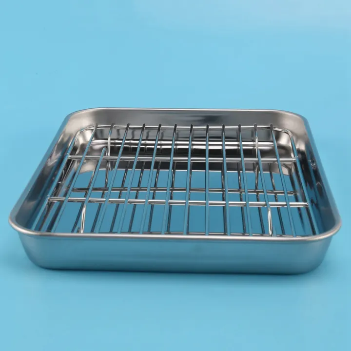 2X%209%20Inch%20Toaster%20Oven%20Tray%20and%20Rack%20Set,%20Small%20Stainless%20Steel%20Baking%20Pan%20with%20Cooling%20Rack,Dishwasher%20Safe%20Sheet%20-%20Image%203