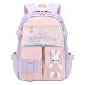 Waterproof Cute Cartoon Rabbit Tide Color Backpack/School Rabbit Backpack Large Capacity.