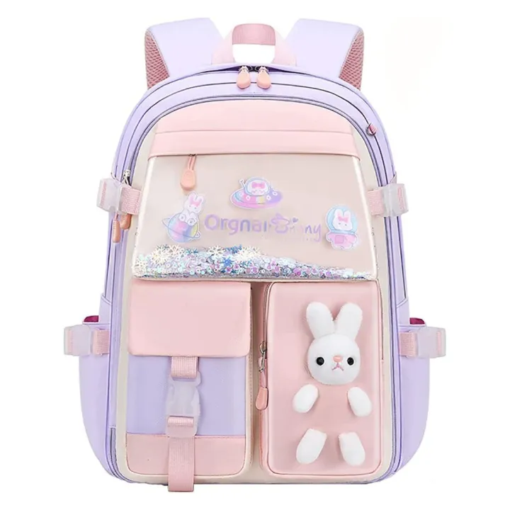 Waterproof%20Cute%20Cartoon%20Rabbit%20Tide%20Color%20Backpack/School%20Rabbit%20Backpack%20Large%20Capacity%20-%20Image%204