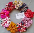 Multi Colour Scrunchie Hair  Band For Girl - 6 Pcs. 