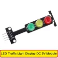 LED Traffic Light Display DC 5V Module LED Light Bulbs Digital Signal Output Ordinary Red Yellow Green 3 Color Light Separate Control Board For Arduino. 
