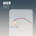 LKPCIGCXM 10 Pcs Piezoelectric Piezo Ceramic Plate Dia 27mm for Buzzer Loudspeaker.