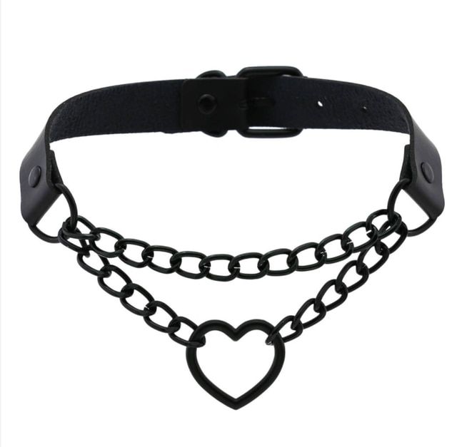 Vintage%20Heart%20Necklace%20Choker%20With%20Chain%20Goth%20Collar%20For%20Girls%20Grunge%20Punk%20Cute%20Kawaii%20Egirl%20Chocker%20Harajuku%20Accessories%20-%20Image%202