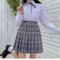 Japanese-StylejkUniform Skirt Middle and Big Children12Women's Short Skirt Student Pleated Skirt College Style School Uniform Tartan Skirt.