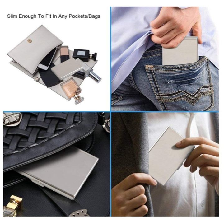 Metal%20Card%20Holder%20Wallet,Ultra%20Thin%20Stainless%20Steel%20Metal%20Wallets%20RFID%20Blocking%20Credit%20Card%20Wallet%20Holder,White%20-%20Image%206