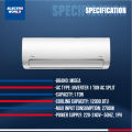 Midea Inverter 1 Ton Ac Split Type Air Conditioner 10 Year Compressor Official Warranty. 