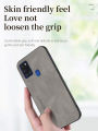 Lenuo For Samsung Galaxy A21s Sheepskin Leather Shockproof Case Luxury Matte Back Cover.