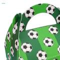 50 Pieces Candy Box Portable Football Pattern Small Gift Box for Baby Shower Ornament.