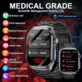LIGE AI Medical Diagnosis Blood Lipids Uric Acid Smart Watch Men Waterproof Watch Women Bluetooth Call Health Smartwatch ECG+PPG. 