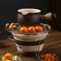 Clay Charcoal Stove Exquisite Craftsmanship Coarse Ceramic Old Clay Stove for Restaurants. 