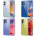 For Motorola G85, Edge 50, Edge 50 Neo, Edge 50 Pro, Edge 50 Ultra Edge-Reinforced Shockproof Cushion Back Clear Hybrid Transparent Soft Silicon Cover Casing-E_Store. 