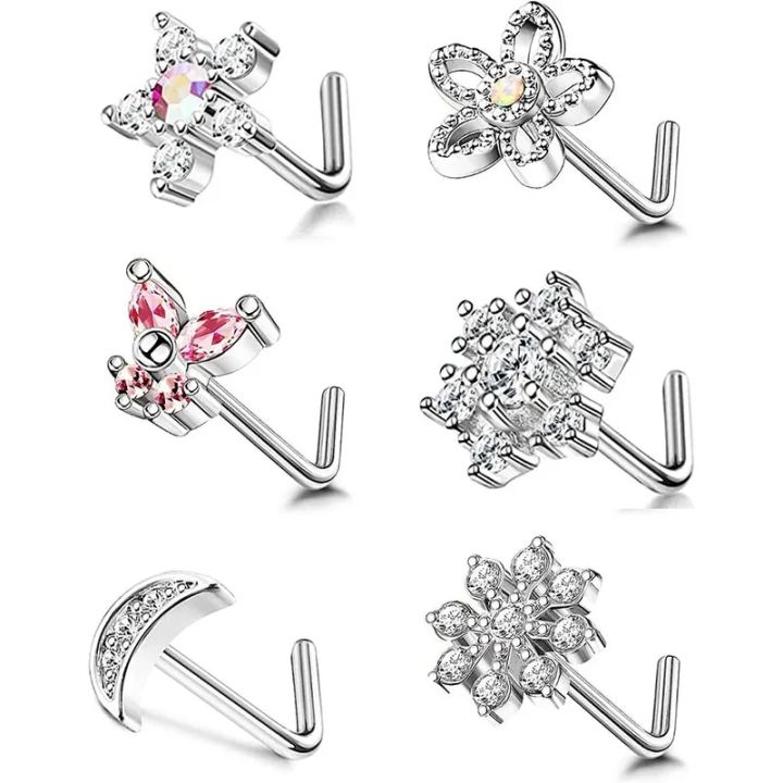 6Pcs%2020G%20Nose%20Rings%20Studs,%20L-Shape%20Nose%20Nostrial%20Nose%20Piercing%20Body%20Jewerly%20L%20Shaped%20Nose%20Studs%20CZ%20Nose%20Screw%20Studs%20Rings%20-%20Image%202