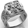 Unique Cross Open Cap Cuffic Locklet Small Secret Pattern Copper Rings For Men Engagement Wedding Party Male Ring Jewelry. 