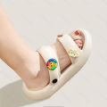 New Sandals Mute Cushioned Shoes Slope Thick Platform Comfortable Buckle Fashion Women Shoes Beach Travel Slides Shoes Female Superman.