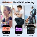 Smalshop Xiaomi H9 Plus Bluetooth Call Watch Sports Watch Calculator Heart Rate Sleep Blood Oxygen Blockage Smart Watch For android ios.