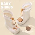 rain boots kids rain boots kindergarten baby new girls anti slip waterproof corset boys water shoes high cross-border ancient. 