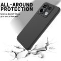 Xiaomi Redmi Note 13 Pro 4G Silicone Matte Flexible Soft Phone Case - Black - Phone Back Cover.