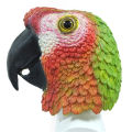 Novelty Parrot Mask Latex Animal Bird Head Mask Halloween Costume Headgear Cosplay Party Props Zoo Masquerade Theater Props.