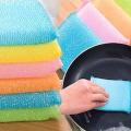 4 Pcs Soft Sponge Dish Washer Pad - Multicolor. 