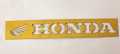 Honda Front Name Plate Stainless Steel- For Motorcycle- Gold. 