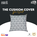 Cushion Cover, Black & White (16"x16"), Only Cover. 