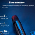 Wireless Karaoke Microphone Handheld Bluetooth Reverb Mic Car FM Wireless Singing Machine Live Broadcast Mic for Home KTV Party.